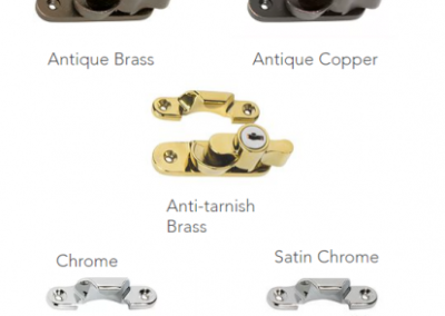 Easy Grip Sash fasteners Key Lockable In Various Finishes