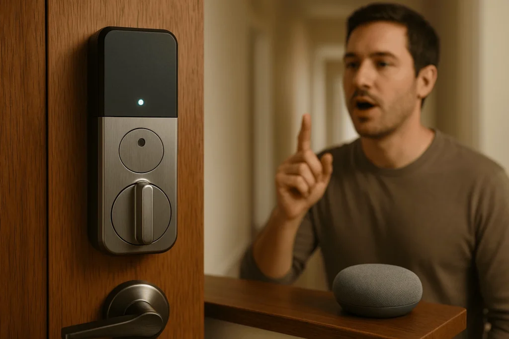 smart locks with voice