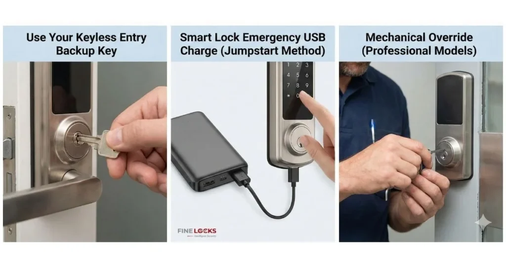 smart lock dead battery