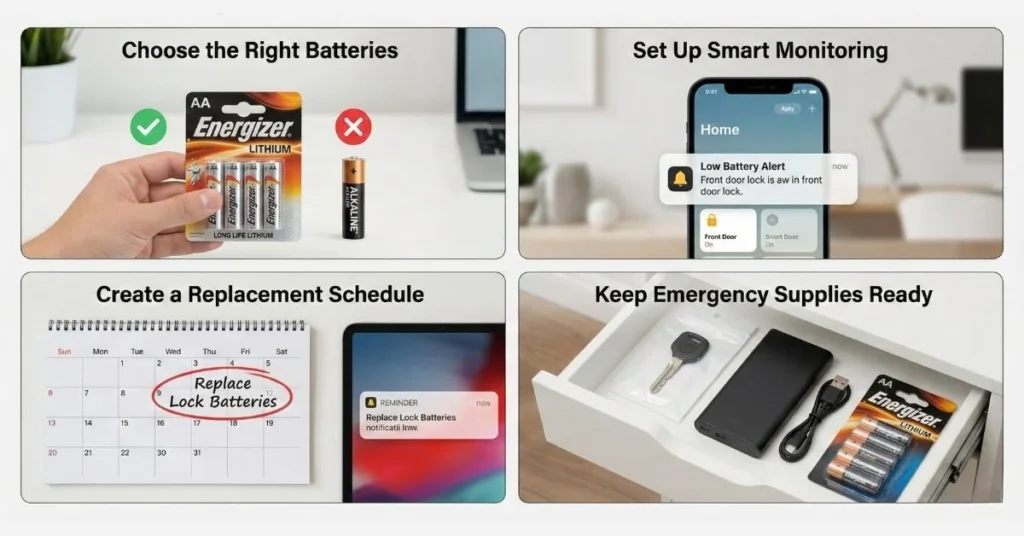 smart lock dead battery