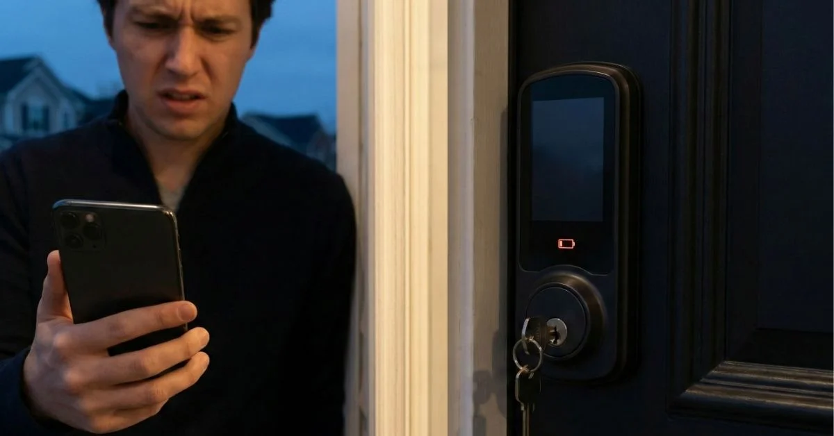 smart lock dead battery